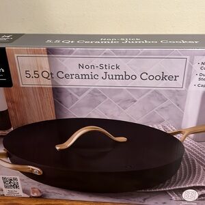 Non Stick 5.5 Qt Ceramic Jumbo Cooker- Pan